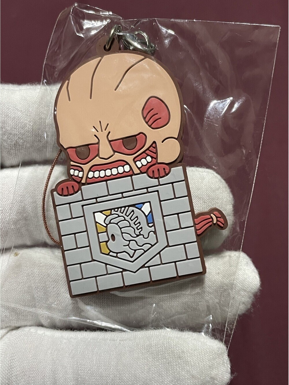 Attack on Titan Colossal Titan es Series nino Rubber Strap Keychain Kotobukiya.